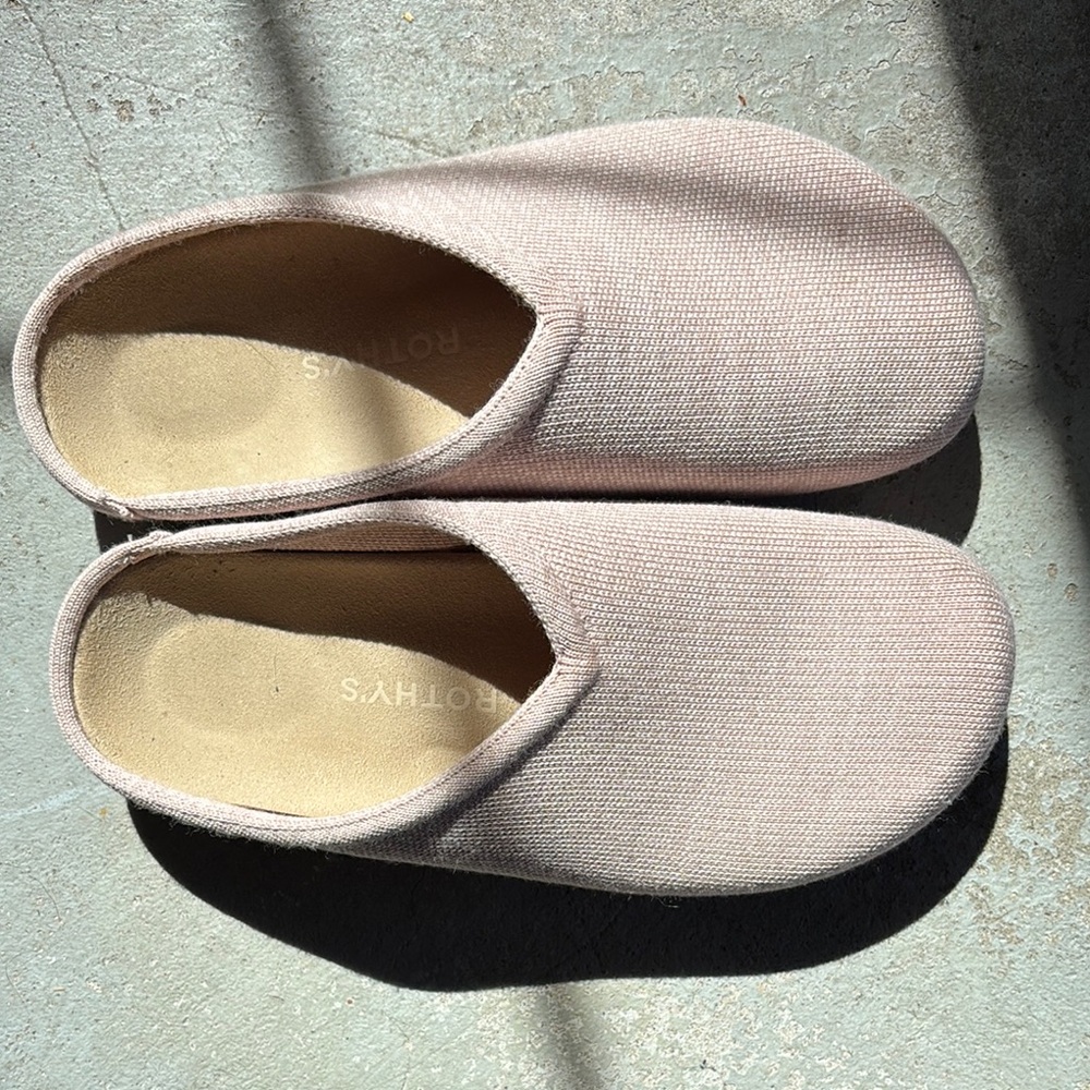 Rothy's Pink Slippers Cozy Comfort